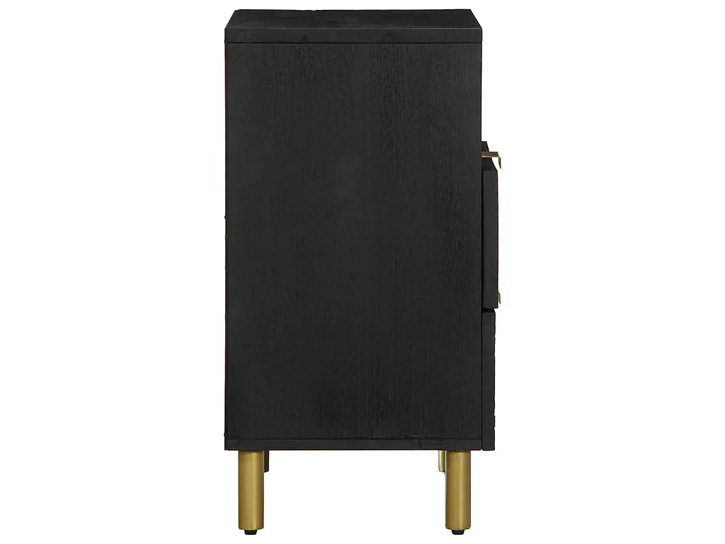 Nachttisch Schwarz 50x33x62 cm Holzwerkstoff
