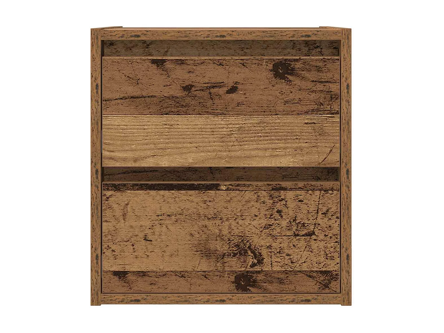Mesillas de noche de pared 2 uds madera vieja 38x34x40 cm