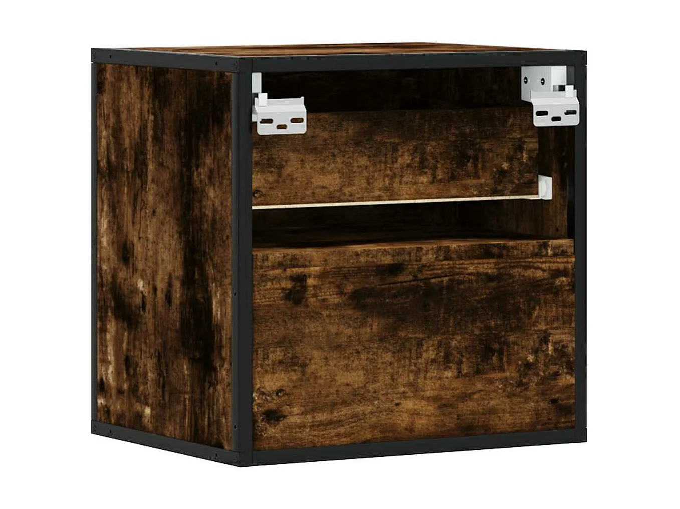 Tables de chevet murales 2 pcs Chêne fumé 40x31x39,5 cm