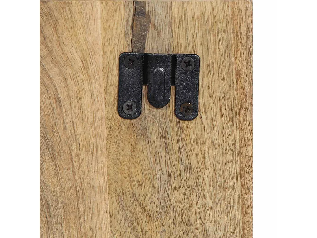 Nachttisch 50x27x50 cm Raues Mango-Massivholz