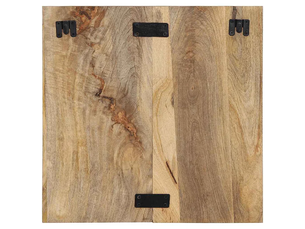 Table de chevet 50x27x50 cm bois massif de manguier brut