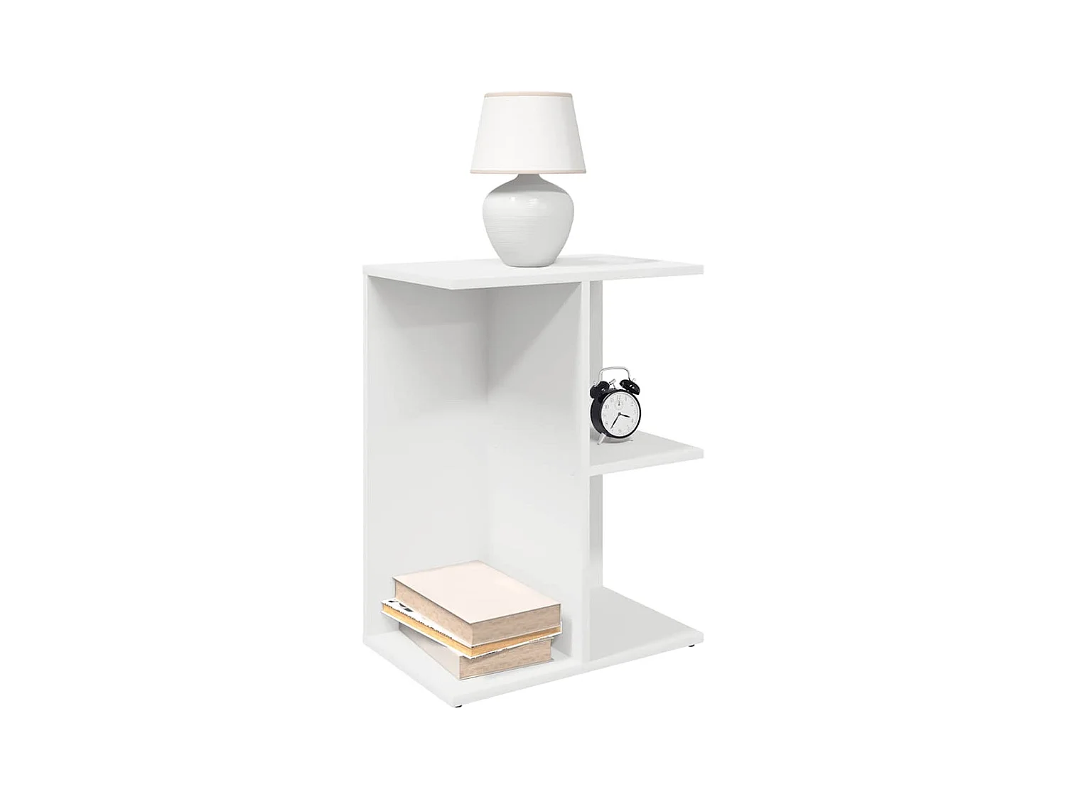 Tables de chevet 2 pcs blanc 46,5x29x61 cm bois d’ingénierie