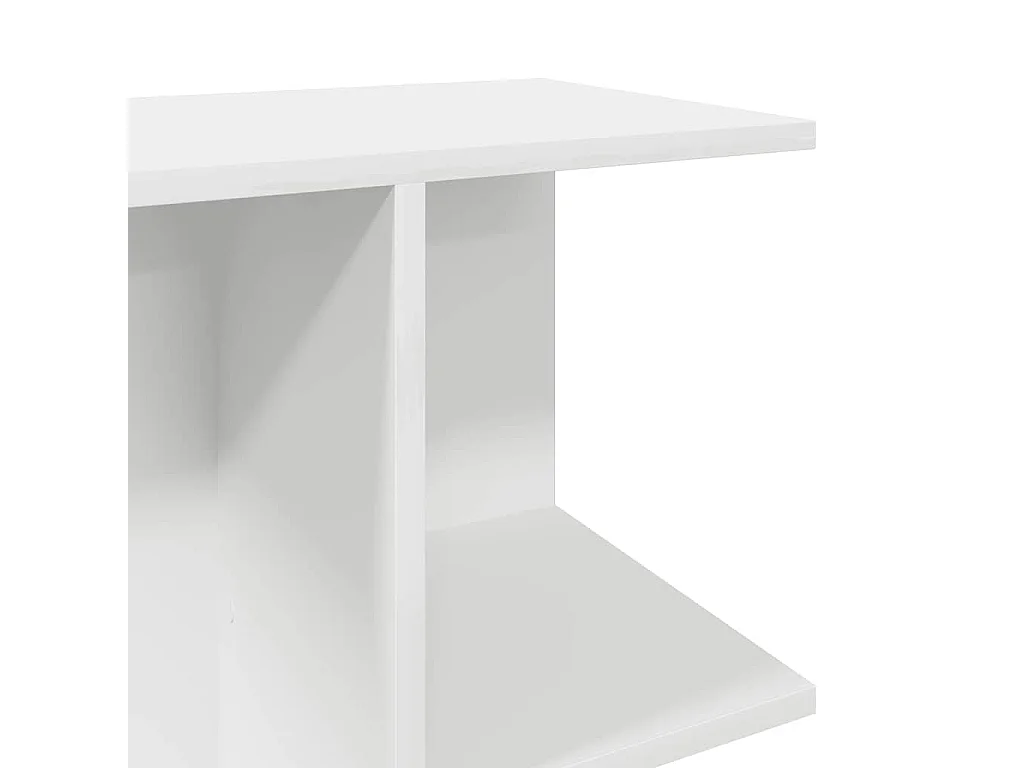 Nachttische 2 Stk. Weiß 46,5x29x61 cm Holzwerkstoff