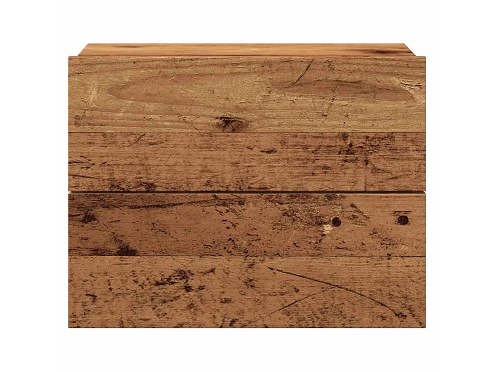 Tables de chevet murales 2 pcs vieux bois 40x32x30 cm