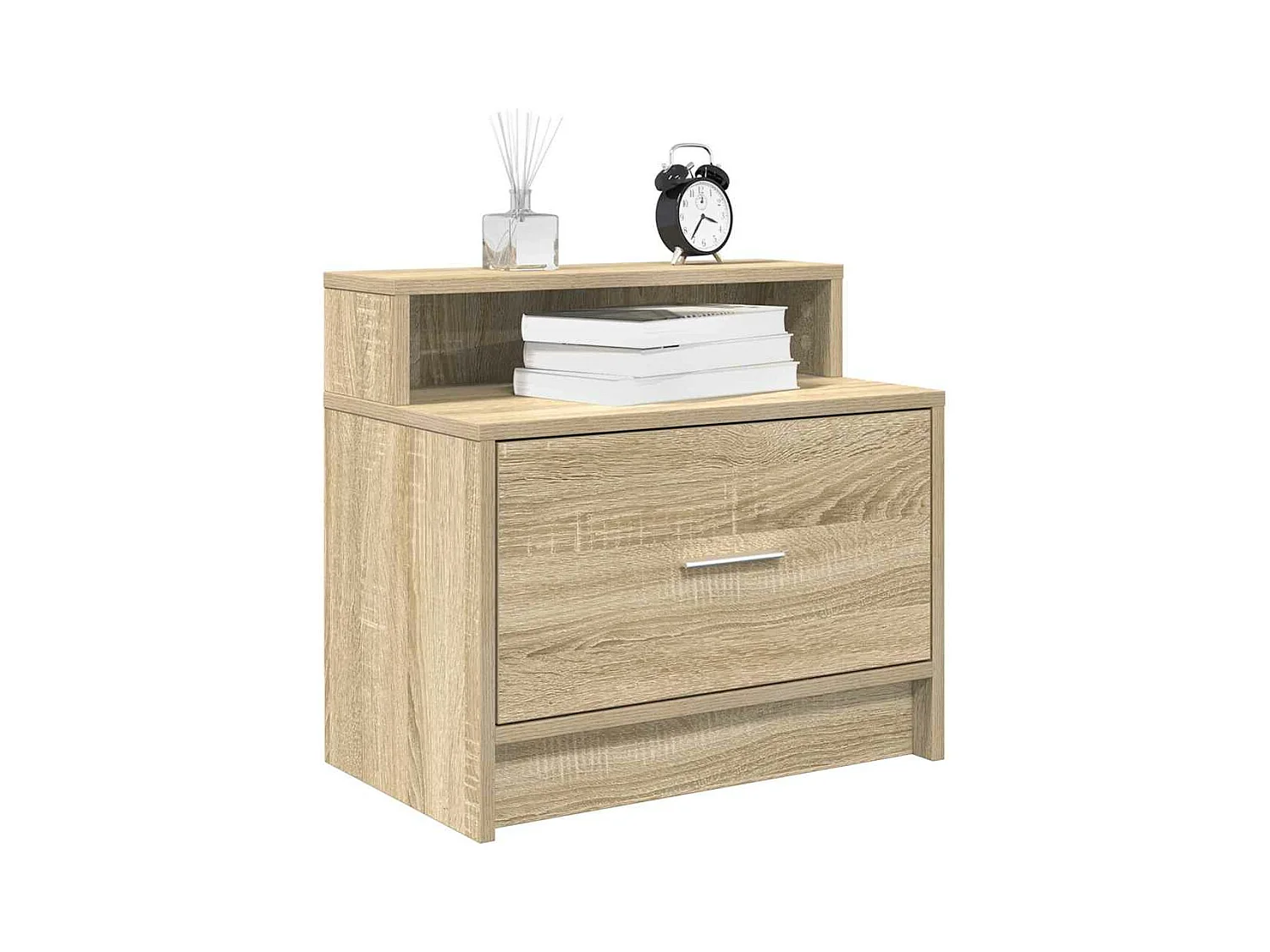 Table de chevet avec tiroir chêne sonoma 51x31x47 cm