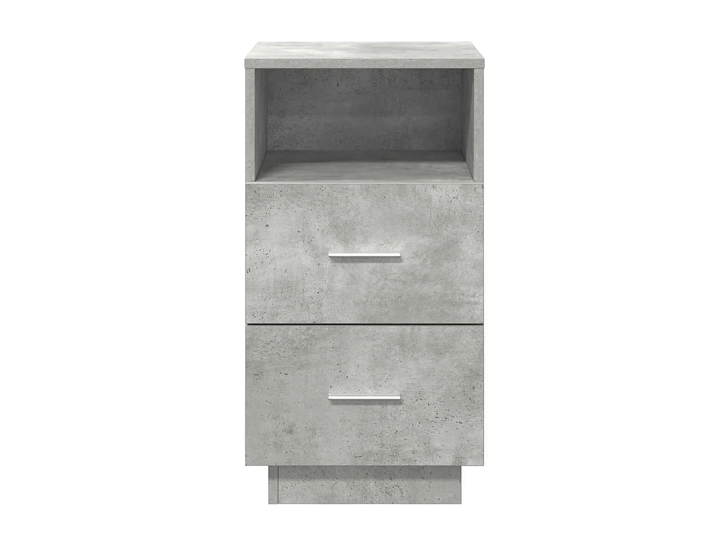 Nachtkastjes 2 st met 2 lades 36x36x68 cm betongrijs