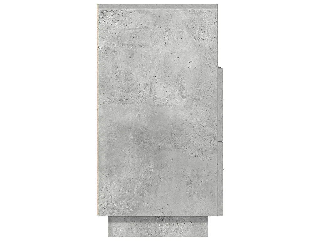 Tables de chevet 2 pcs avec 2 tiroirs gris béton 36x36x68 cm