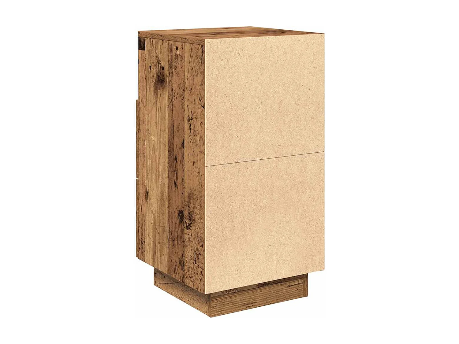 Tables de chevet 2 pcs avec 2 tiroirs vieux bois 36x36x68 cm