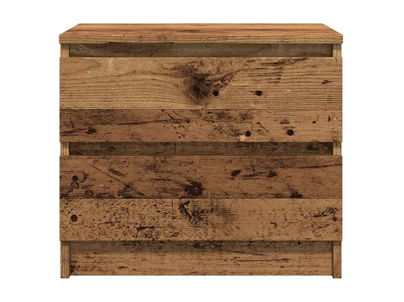 Tables de chevet 2 pcs vieux bois 50x40x43.5 cm bois ingénierie