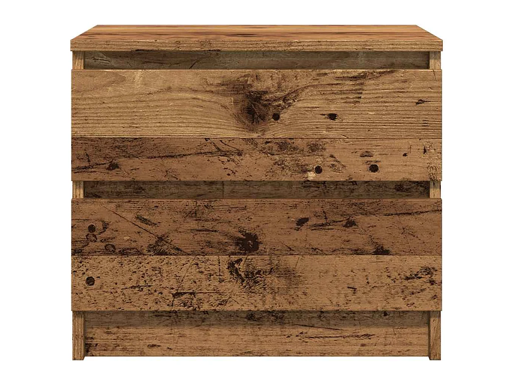 Tables de chevet 2 pcs vieux bois 50x40x43.5 cm bois ingénierie