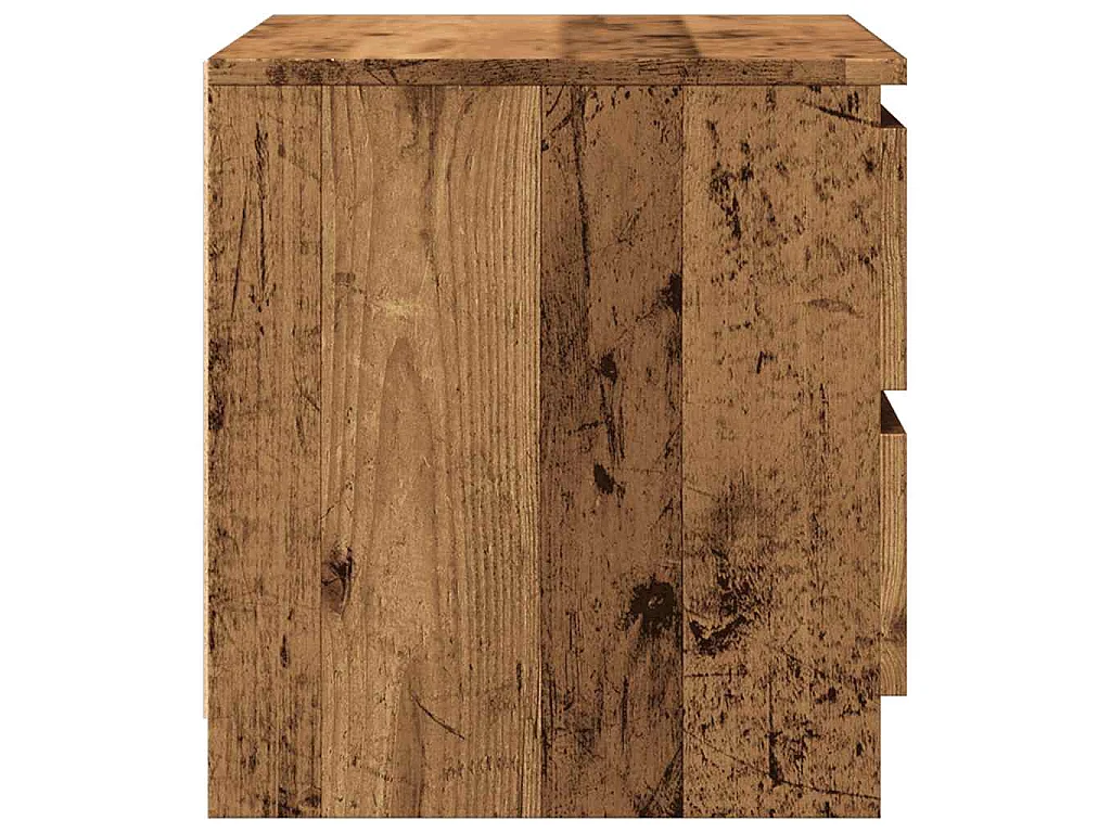 Tables de chevet 2 pcs vieux bois 50x40x43.5 cm bois ingénierie