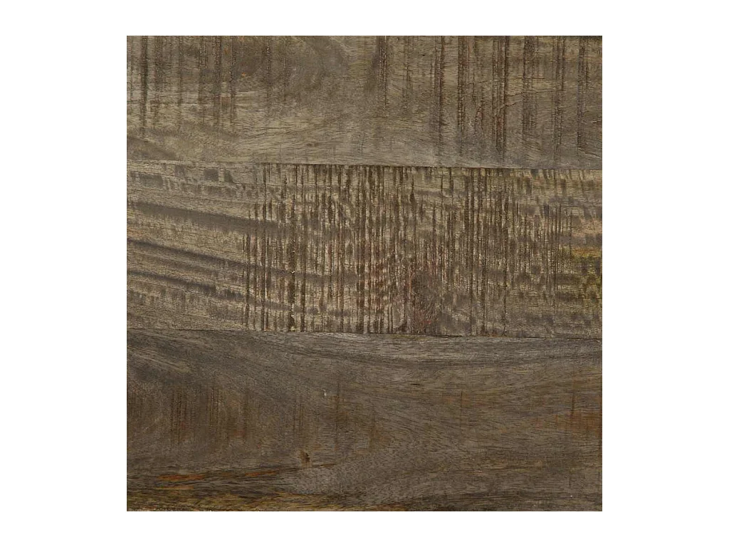 Nachtkastje 50x33x60 cm massief mangohout lichtgrijs