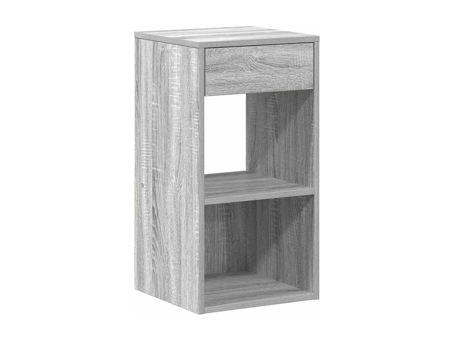 Tables de chevet avec tiroir 2 pcs sonoma gris 35x34x66,5 cm