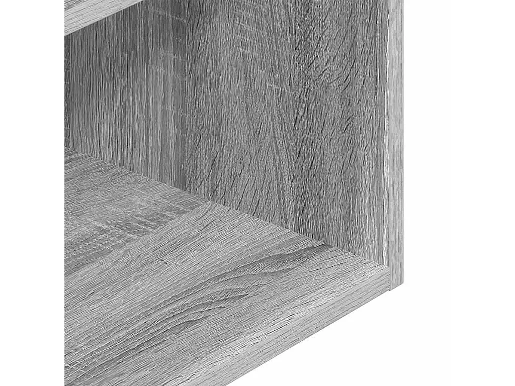Nachtkastjes 2 st met lade 35x34x66,5cm grijs sonoma eikenkleur