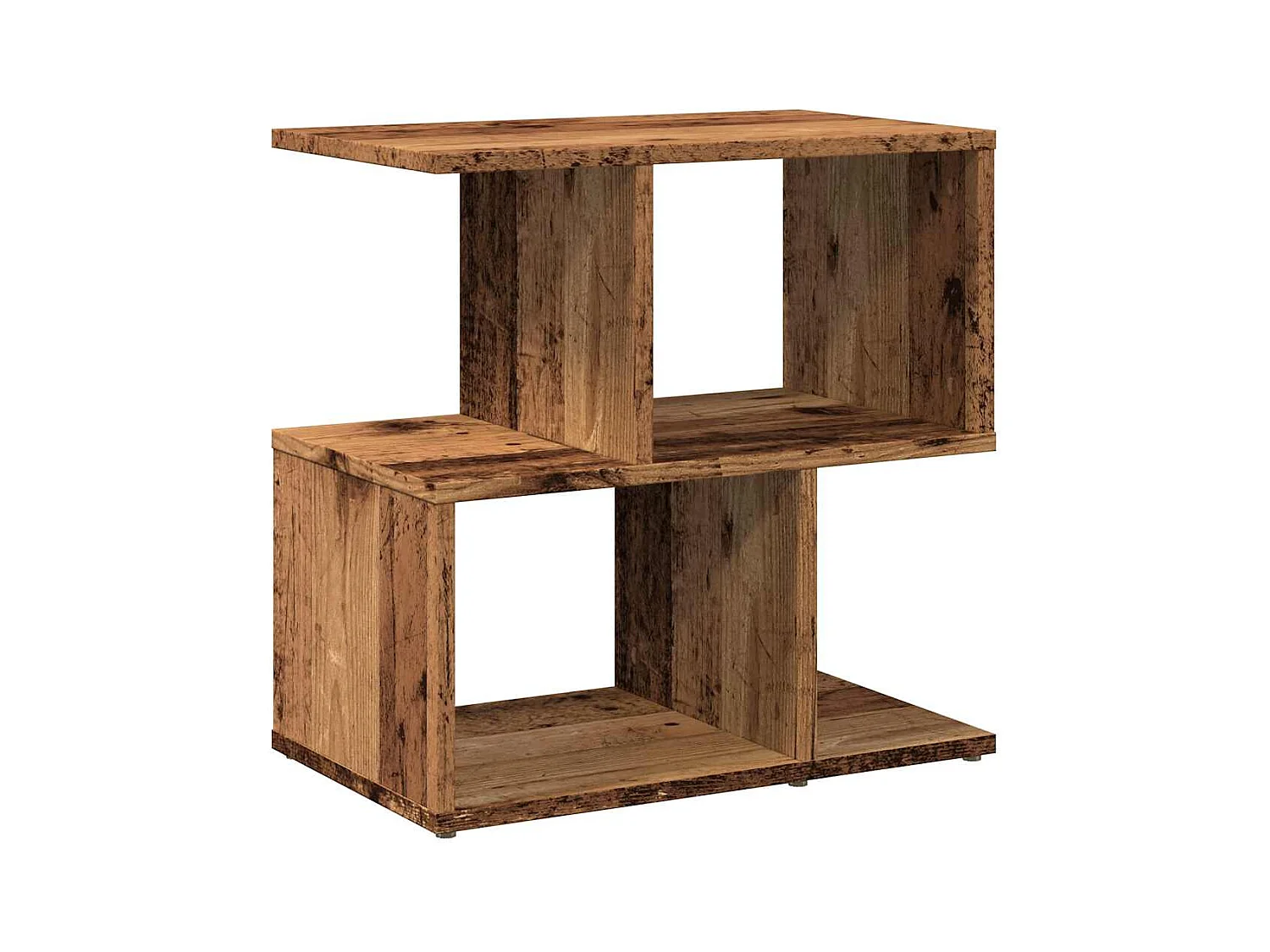 Table de chevet vieux bois 50x30x51,5 cm bois d'ingénierie
