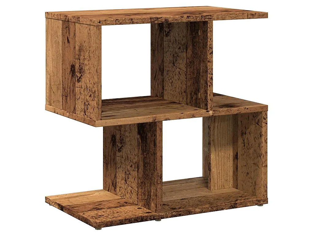 Table de chevet vieux bois 50x30x51,5 cm bois d'ingénierie