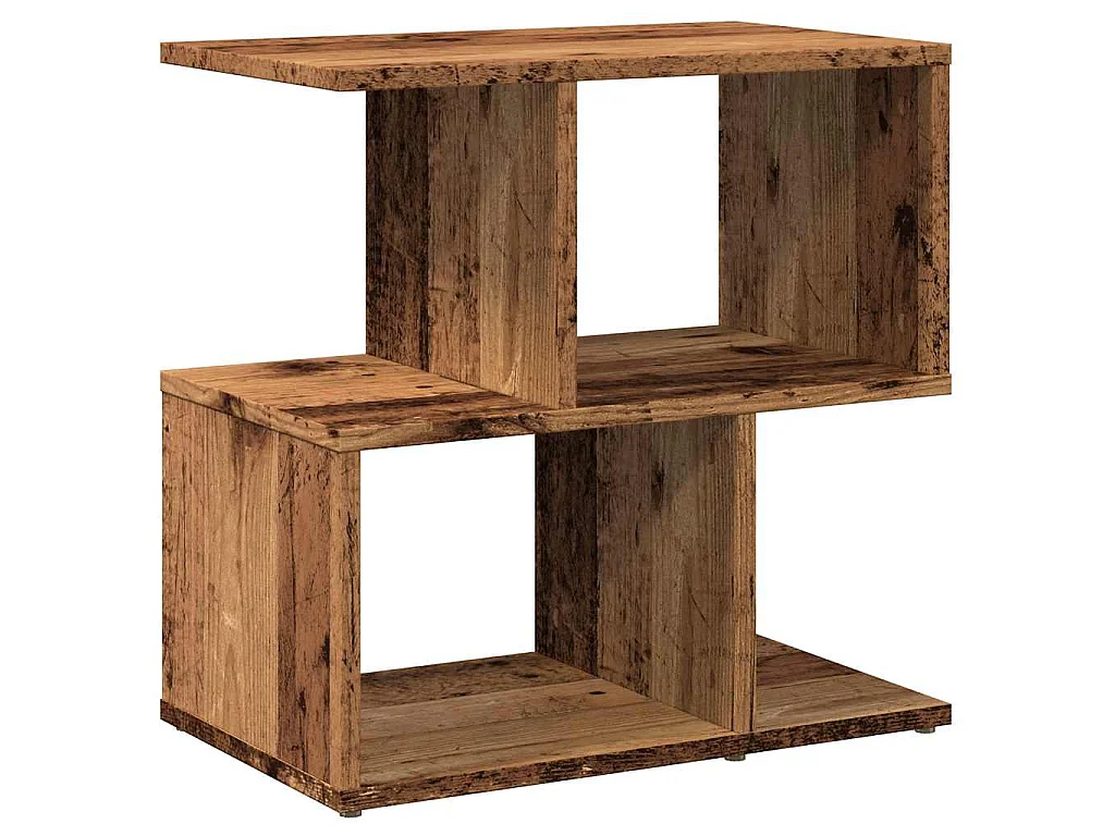 Table de chevet vieux bois 50x30x51,5 cm bois d'ingénierie