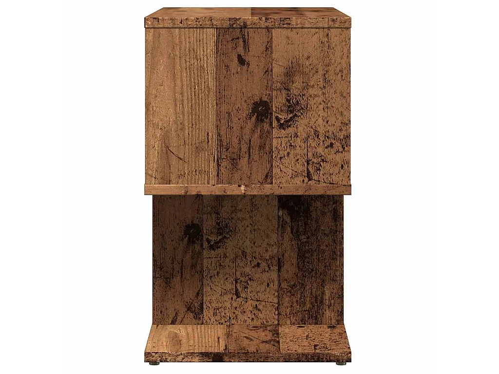 Table de chevet vieux bois 50x30x51,5 cm bois d'ingénierie