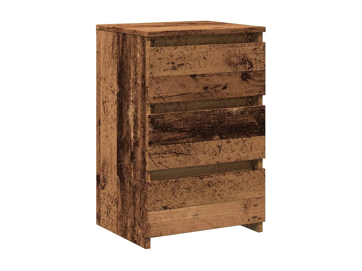 Table de chevet vieux bois 40x35x62,5 cm bois d'ingénierie