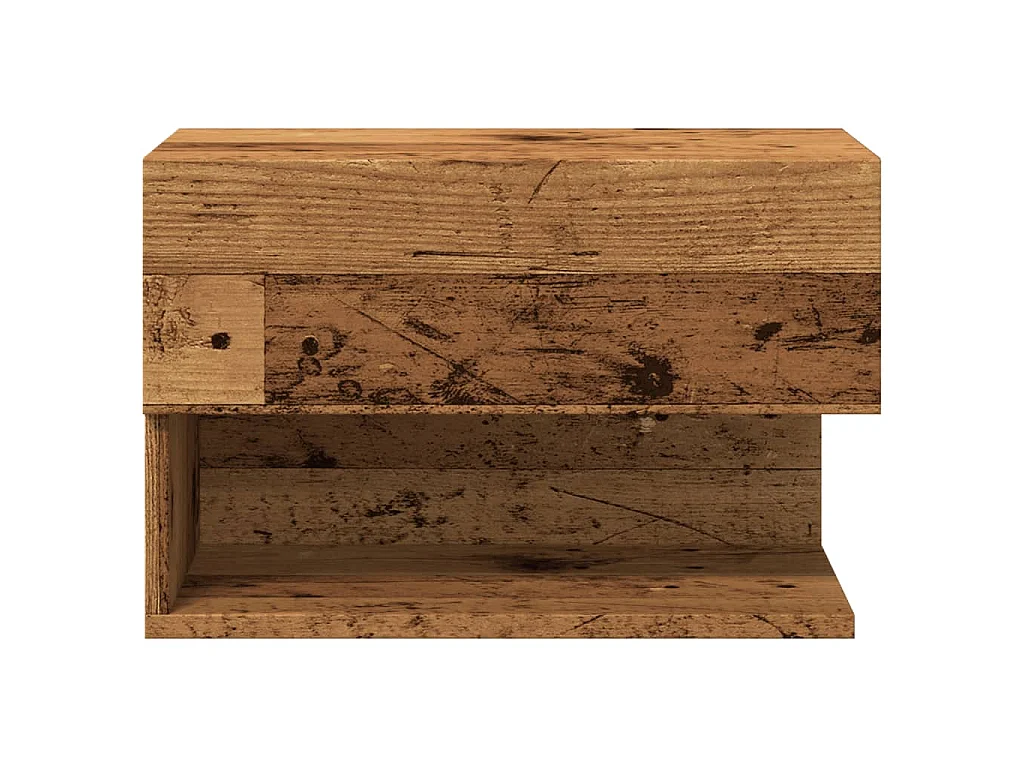 Table de chevet murale vieux bois