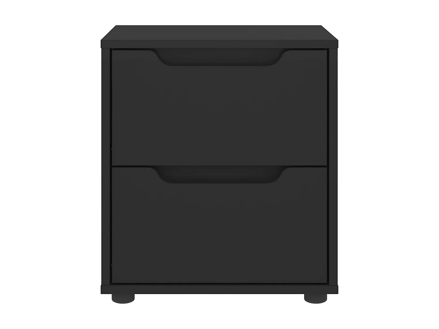 Nachttisch VISNES Schwarz 45x40x50 cm Holzwerkstoff