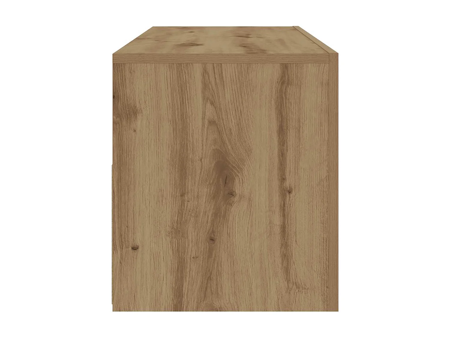 Tables de chevet 2 pcs avec LED chêne artisanal 60x35x40 cm