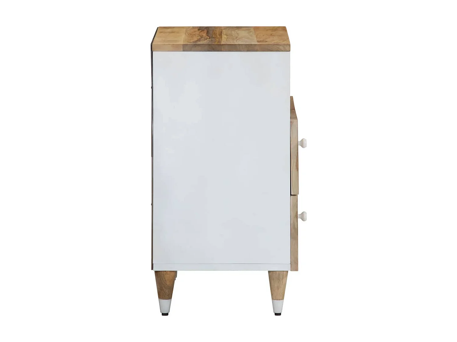 Mesa de cabeceira 50x33x60 cm madeira de mangueira maciça