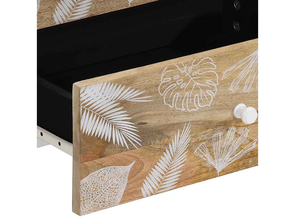 Mesa de cabeceira 50x33x60 cm madeira de mangueira maciça