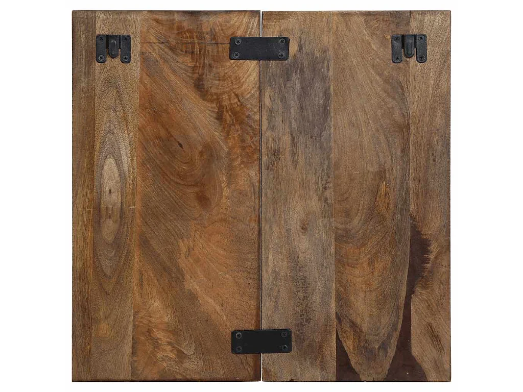Table de chevet multicolore 50x27x50 cm bois de récupération