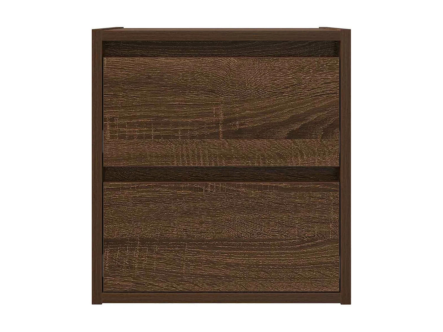 Mesas de cabeceira de parede 2pcs 38x34x40 cm carvalho castanho