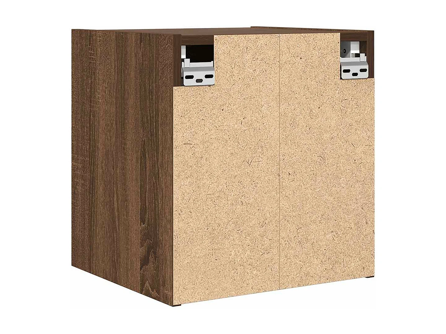 Mesas de cabeceira de parede 2pcs 38x34x40 cm carvalho castanho