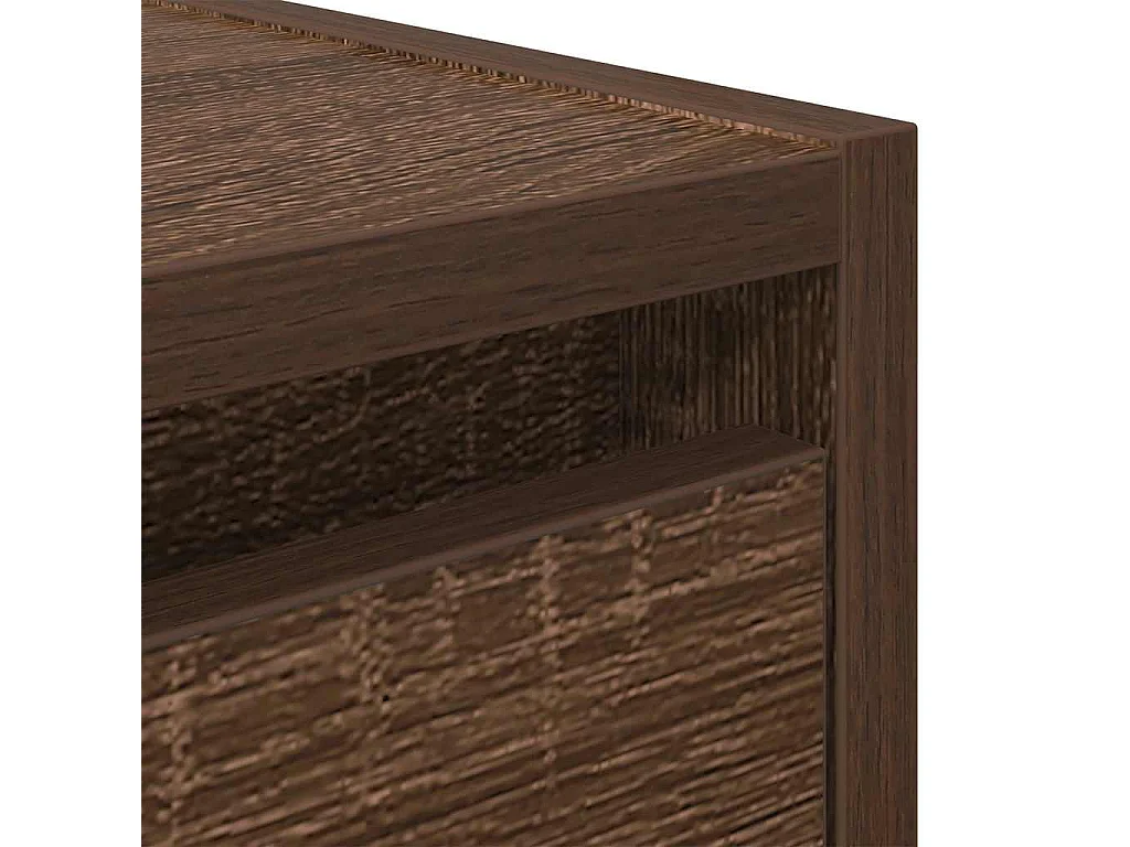 Mesas de cabeceira de parede 2pcs 38x34x40 cm carvalho castanho