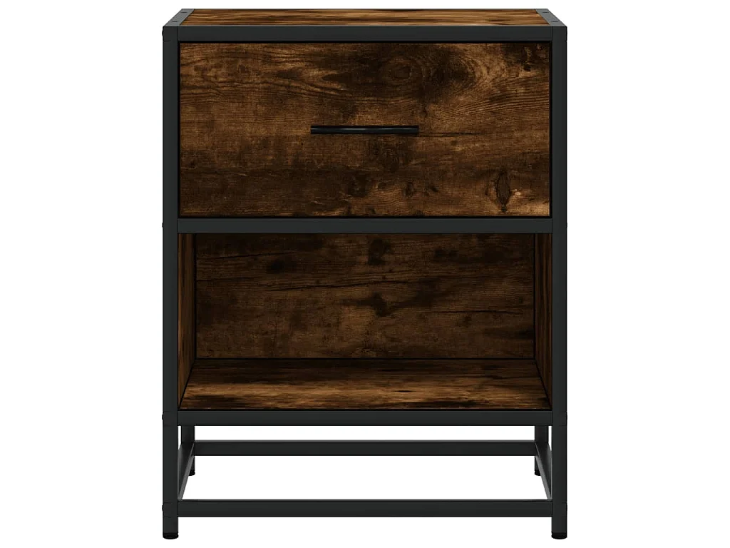 Comodini Rovere Fumo 2 pz 40x31x50 cm in Truciolato