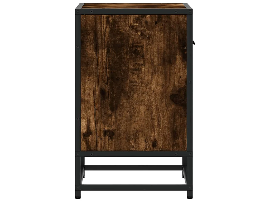 Comodini Rovere Fumo 2 pz 40x31x50 cm in Truciolato