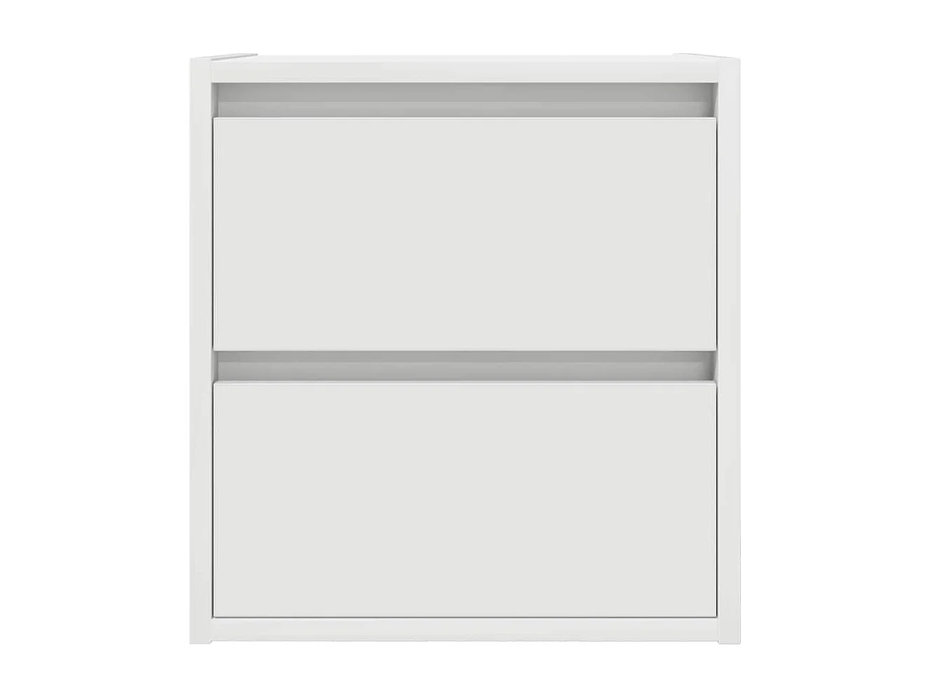 Tables de chevet murales 2 pcs blanc 38x34x40 cm
