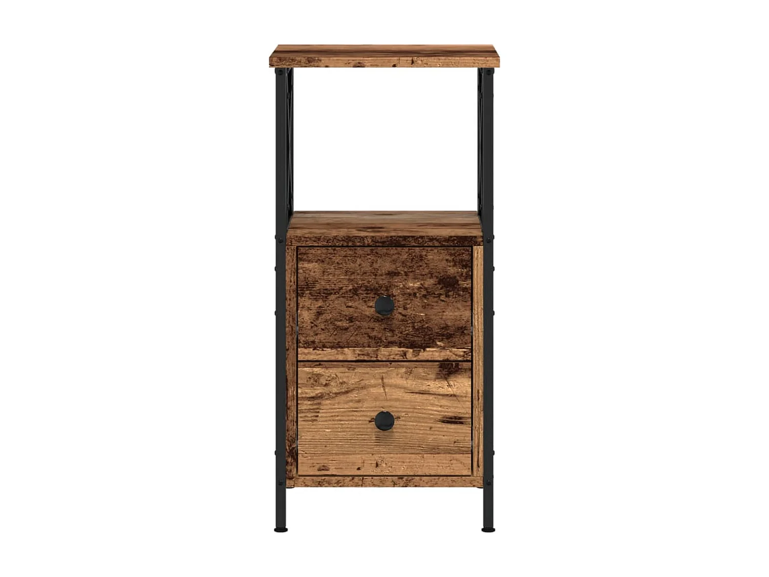 Nachttisch Altholz-Optik 34x35,5x70 cm Holzwerkstoff