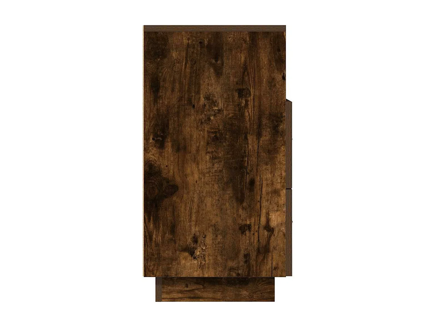 Nachtkastje met 2 lades 36x36x68 cm gerookt eikenkleurig