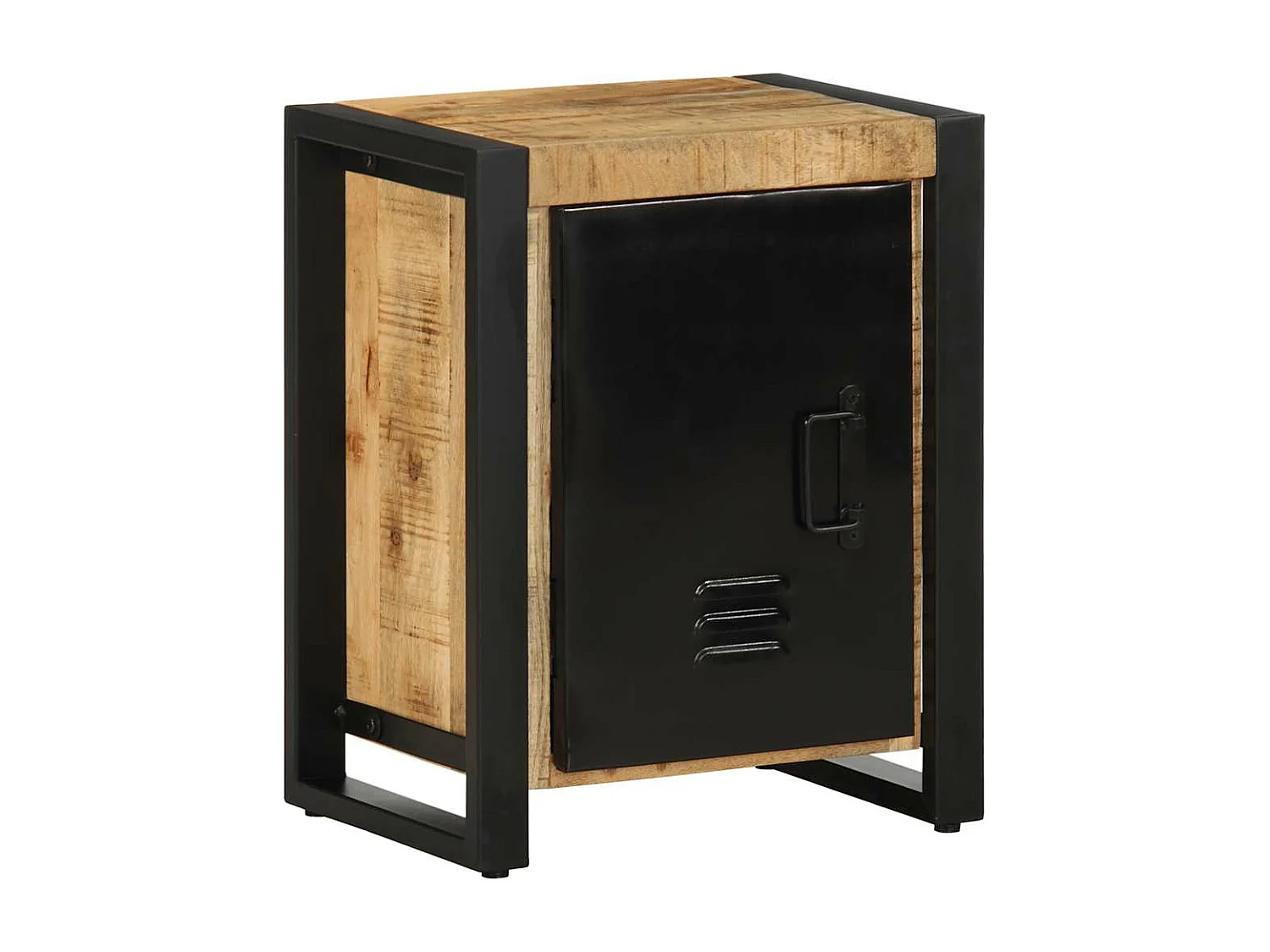 Tables de chevet 2 pcs bois de manguier massif brut