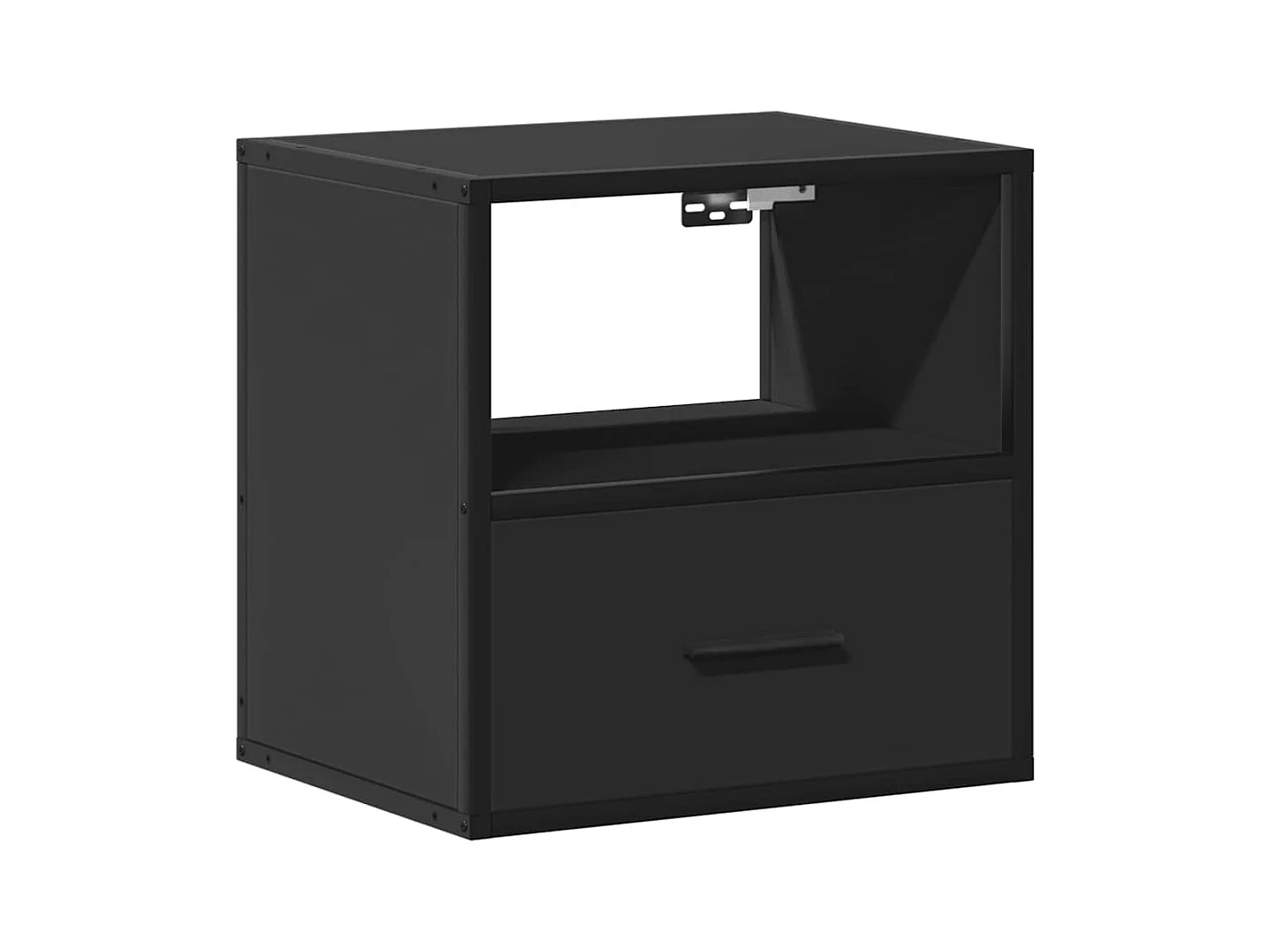 Table de chevet murale noir 40x31x39,5 cm