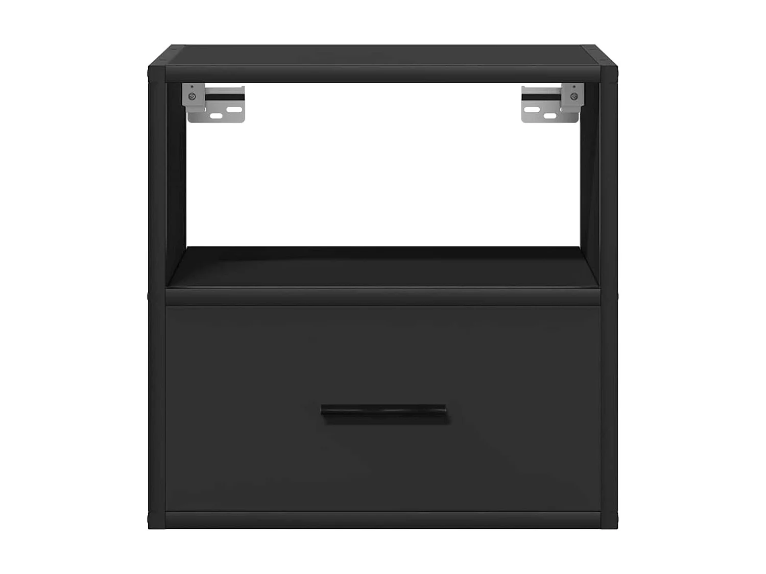 Mesa de cabeceira de parede 40x31x39,5 cm preto