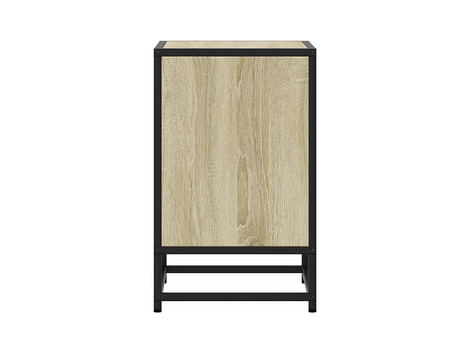 Table de chevet chêne sonoma 40x31x50cm bois d'ingénierie métal