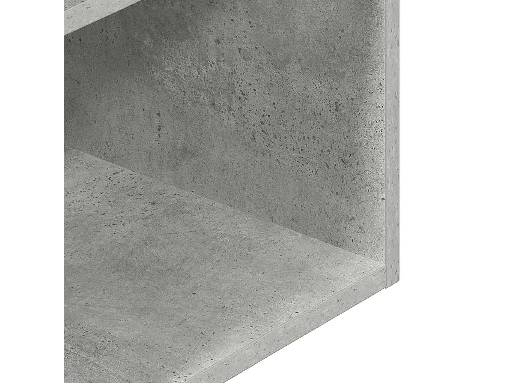 Tables de chevet avec tiroir 2 pcs gris béton 35x34x66,5 cm