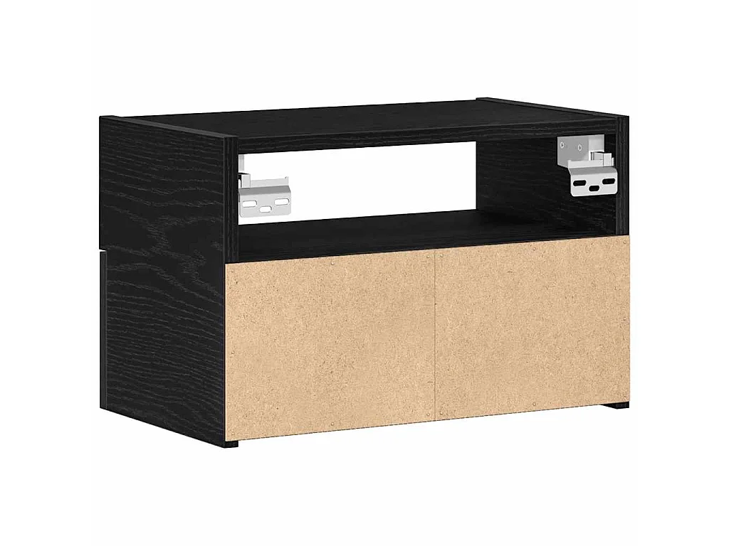 Wand-Nachttische 2 Stk. Schwarz 45x26x28,5 cm