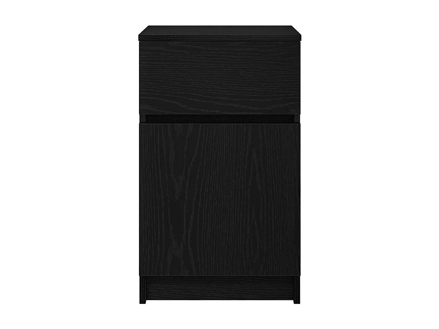 Nachttisch Schwarz 39x35x65 cm Holzwerkstoff