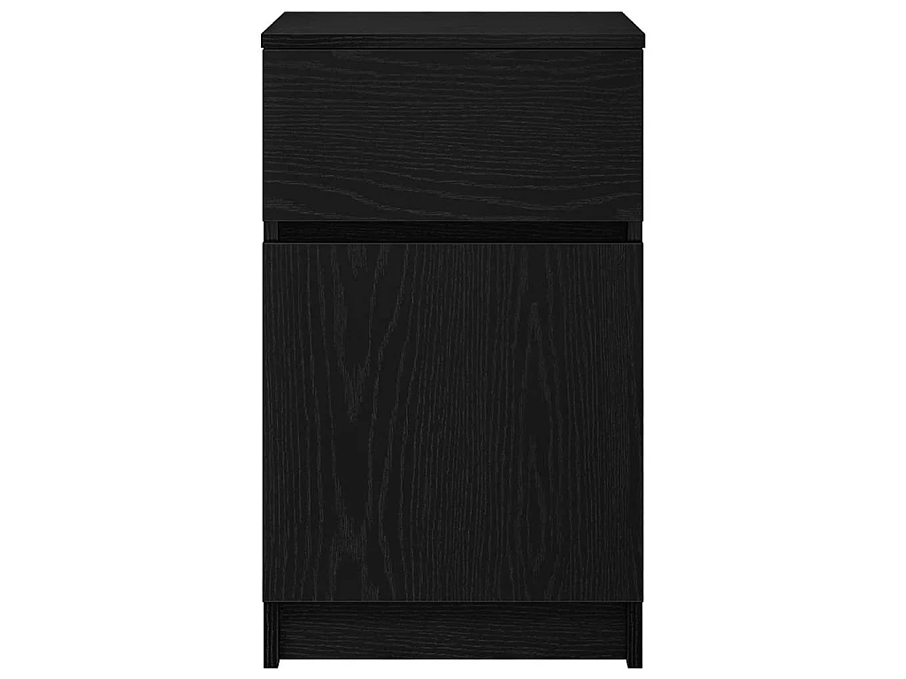 Nachttisch Schwarz 39x35x65 cm Holzwerkstoff