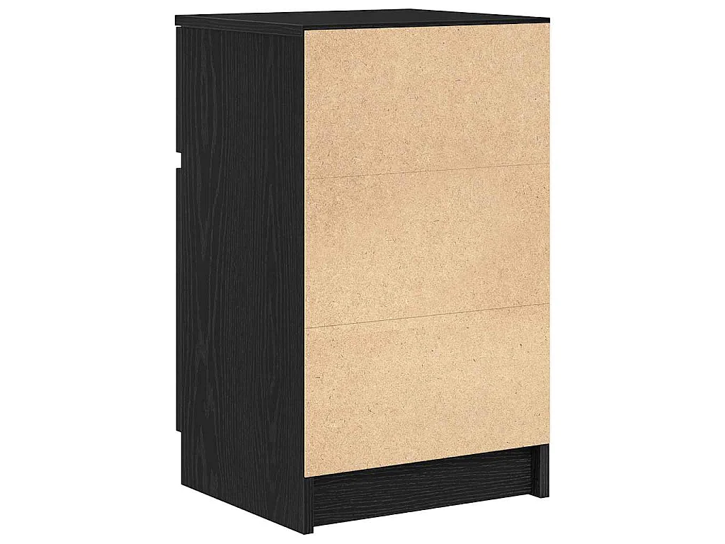 Nachttisch Schwarz 39x35x65 cm Holzwerkstoff
