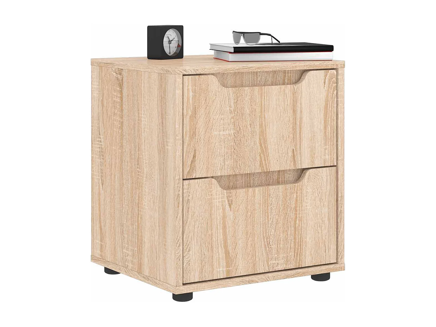 Table de chevet VISNES chêne sonoma 45x40x50 cm bois ingénierie