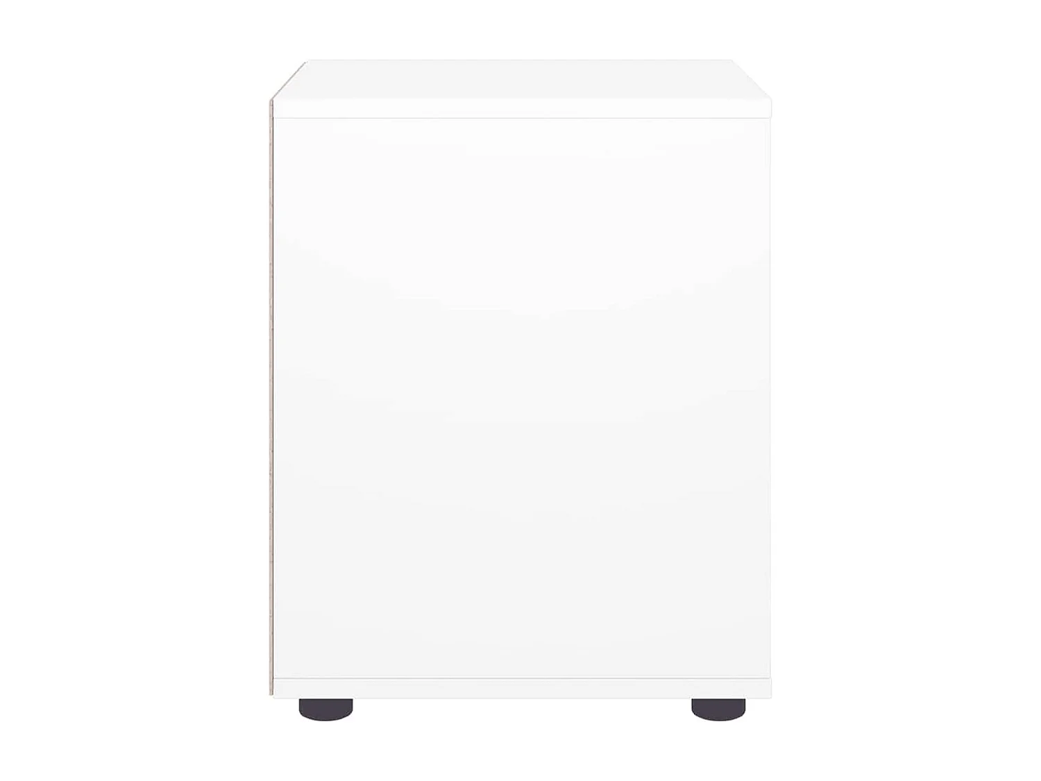 Mesa de cabeceira VISNES derivados de madeira branco 45x40x50cm