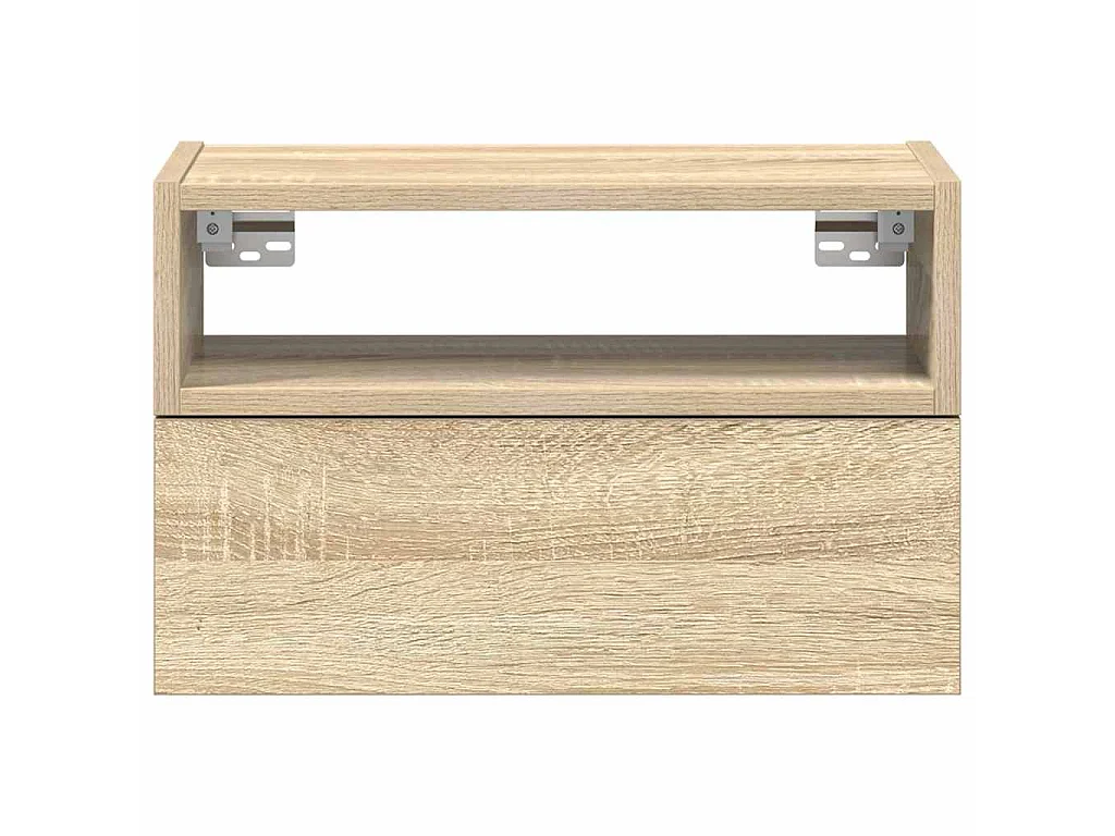 Comodino a Muro Rovere Sonoma 45x26x28,5 cm