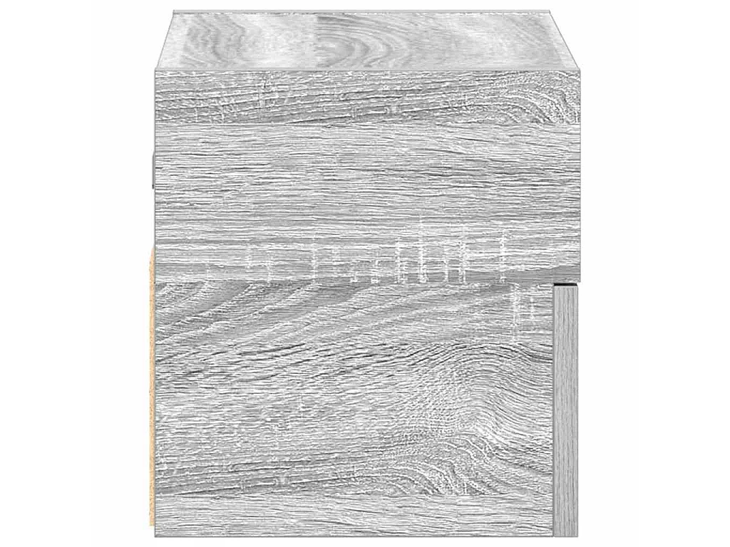 Nachtkastjes 2st wandgemonteerd 45x26x28,5cm grijs sonoma eiken